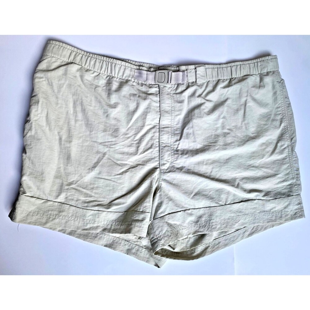 LANDS' END Mens Pull-On Belted Inner Mesh Swim Athletic Shorts Size XXL (44-46)